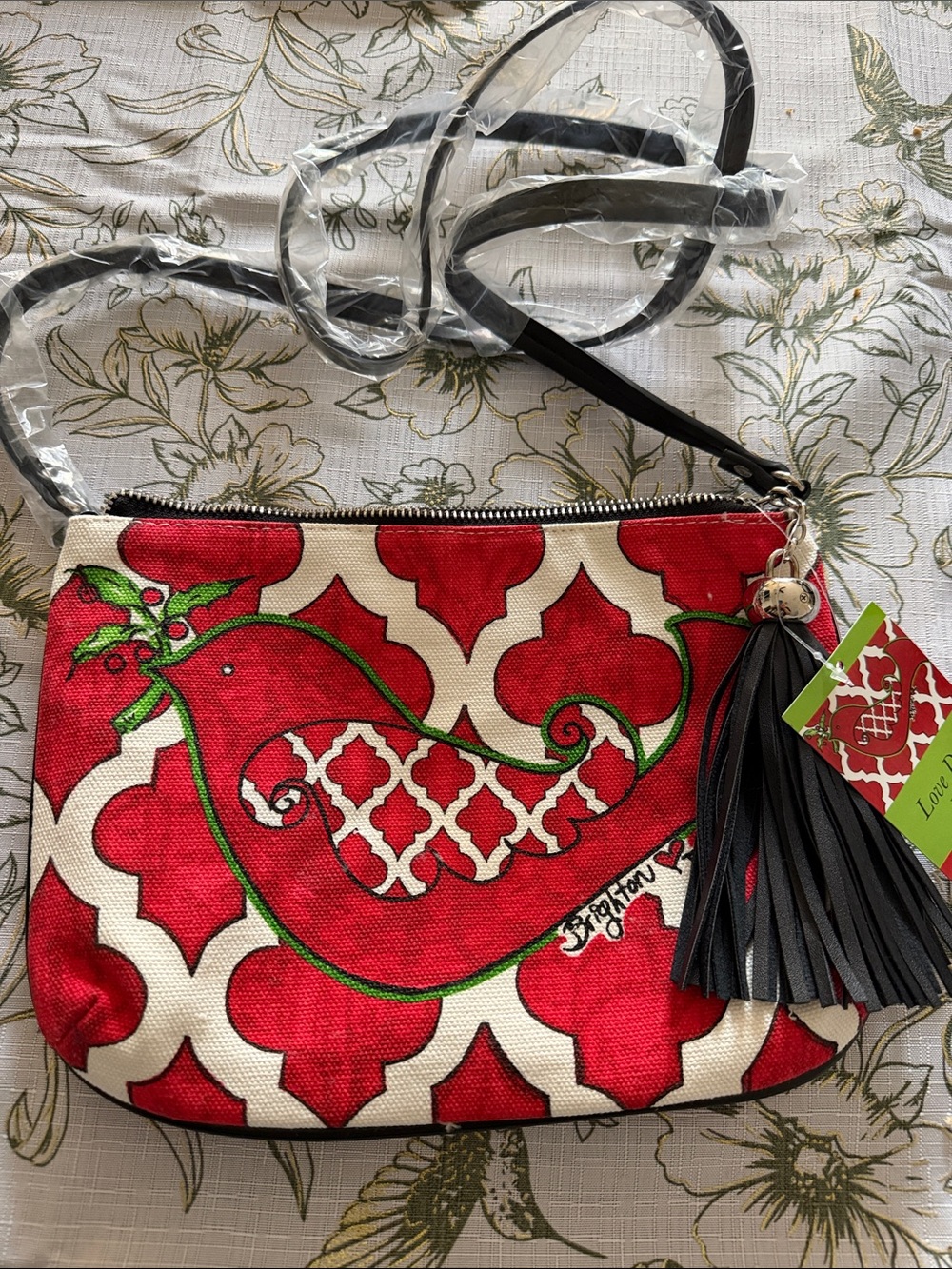 Brighton NWT LOVE DANCE CROSSBODY WITH TASSEL